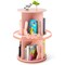 Freestanding 2 Tier Rotating Bookshelf Storage Rack for Kids Room Decor